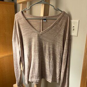 V-Neck Sweater-shirt